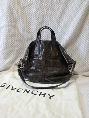 Givenchy Nightingale Patent Leather Satchel Bag in Tortoiseshell
